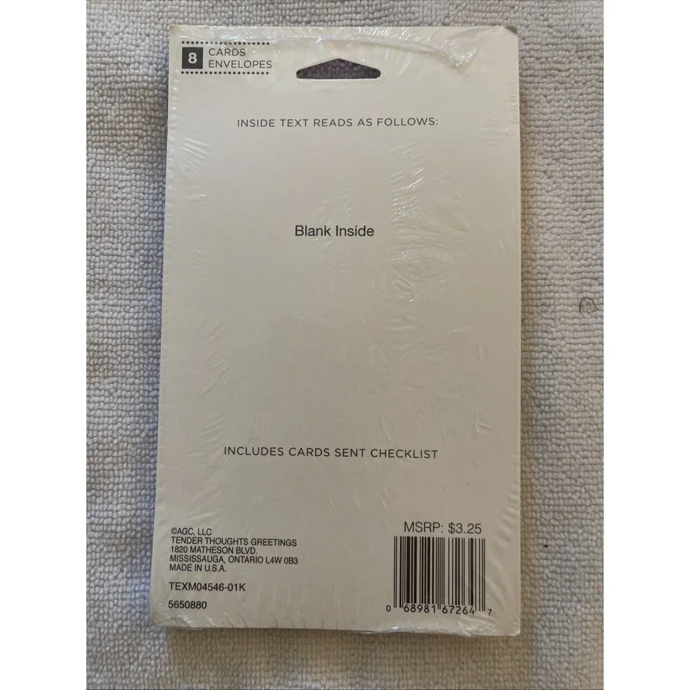 New Tender Thoughts Let It Snow Christmas Cards Sealed 8 Count  4 in x 5.25 in